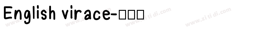 English virace字体转换